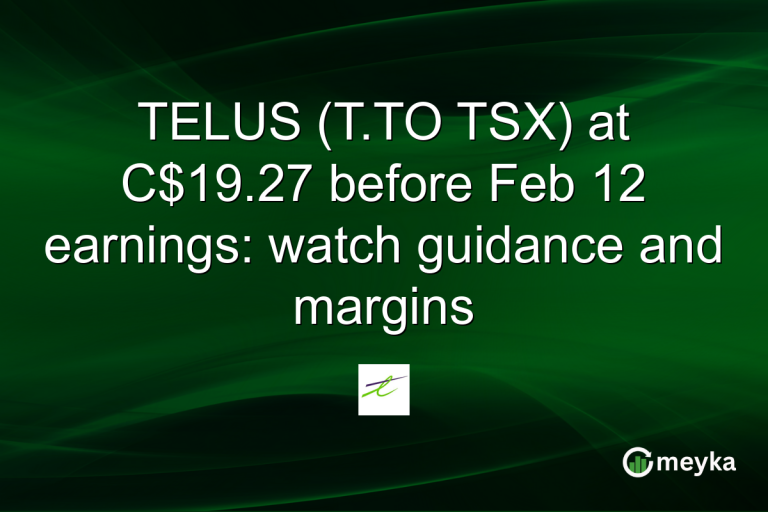 TELUS (T.TO TSX) at C$19.27 before Feb 12 earnings: watch guidance and margins