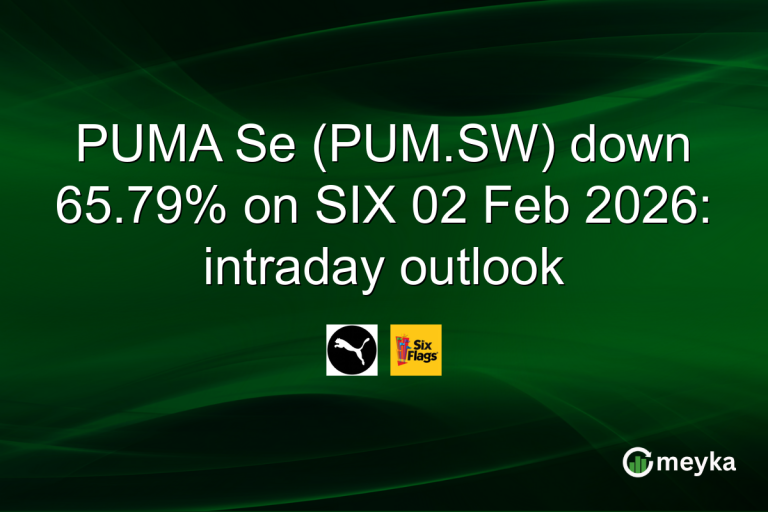 PUMA Se (PUM.SW) down 65.79% on SIX 02 Feb 2026: intraday outlook
