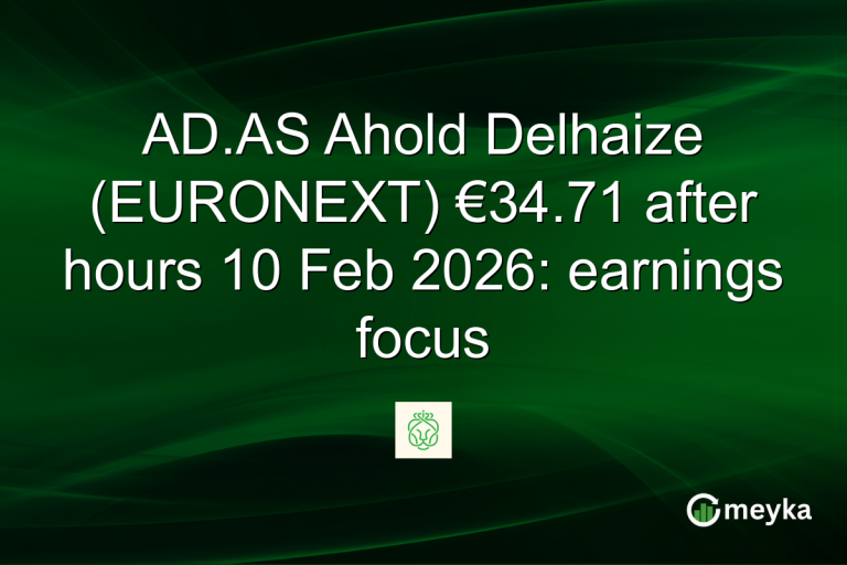 AD.AS Ahold Delhaize (EURONEXT) €34.71 after hours 10 Feb 2026: earnings focus