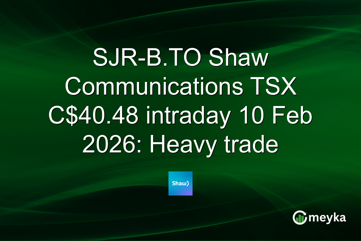 SJR-B.TO Shaw Communications TSX C$40.48 intraday 10 Feb 2026: Heavy trade
