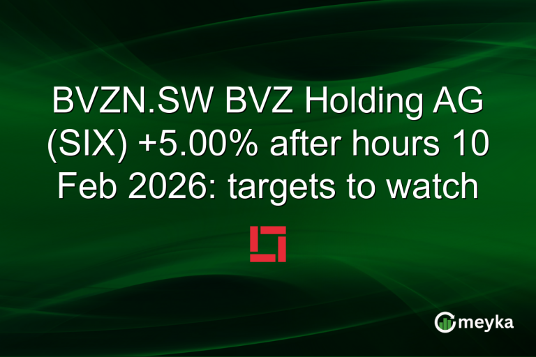 BVZN.SW BVZ Holding AG (SIX) +5.00% after hours 10 Feb 2026: targets to watch
