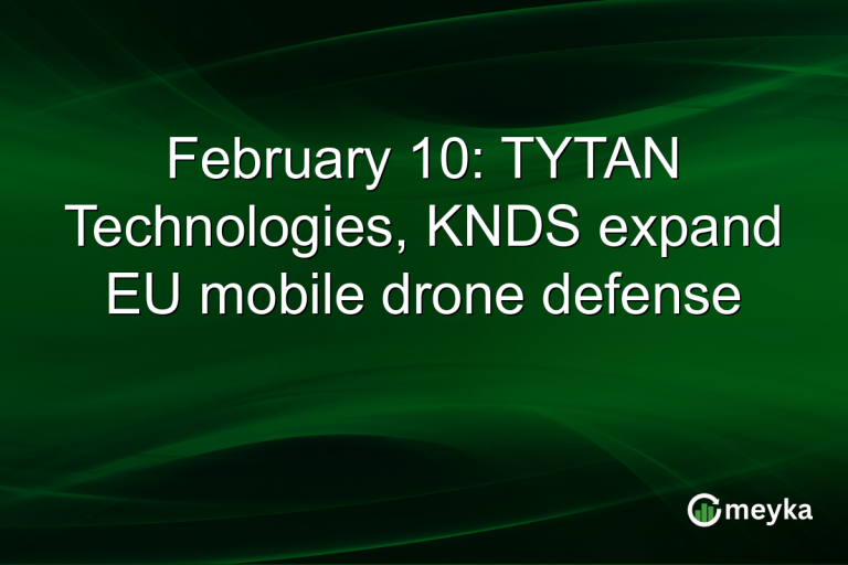 February 10: TYTAN Technologies, KNDS expand EU mobile drone defense