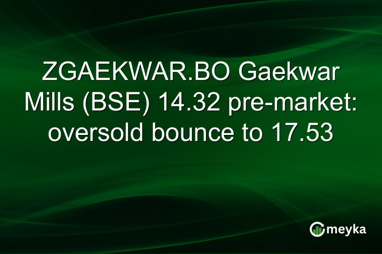 ZGAEKWAR.BO Gaekwar Mills (BSE) 14.32 pre-market: oversold bounce to 17.53