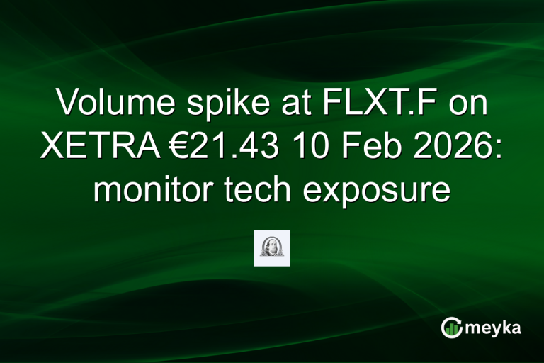 Volume spike at FLXT.F on XETRA €21.43 10 Feb 2026: monitor tech exposure