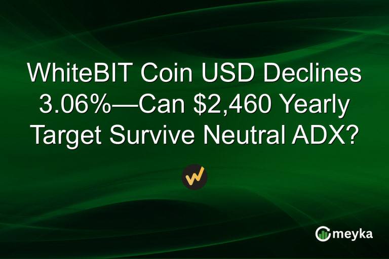 WhiteBIT Coin USD Declines 3.06%—Can $2,460 Yearly Target Survive Neutral ADX?