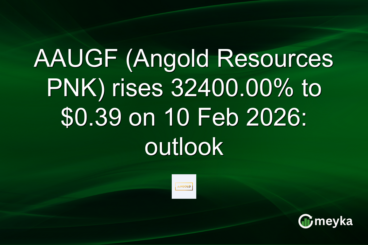 AAUGF (Angold Resources PNK) rises 32400.00% to $0.39 on 10 Feb 2026: outlook