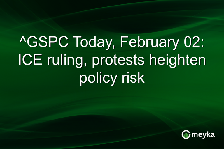 ^GSPC Today, February 02: ICE ruling, protests heighten policy risk