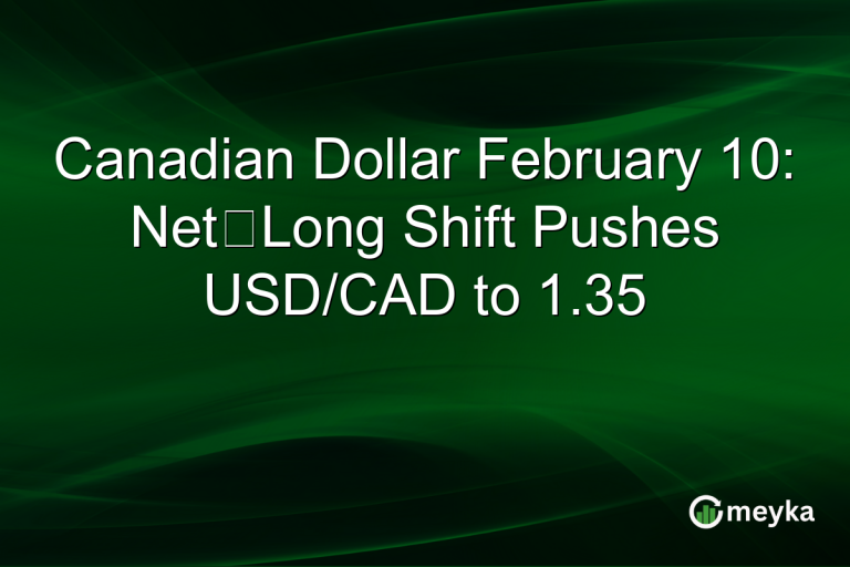 Canadian Dollar February 10: Net‑Long Shift Pushes USD/CAD to 1.35