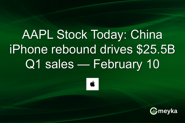 AAPL Stock Today: China iPhone rebound drives $25.5B Q1 sales — February 10