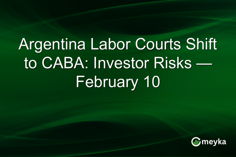Argentina Labor Courts Shift to CABA: Investor Risks — February 10