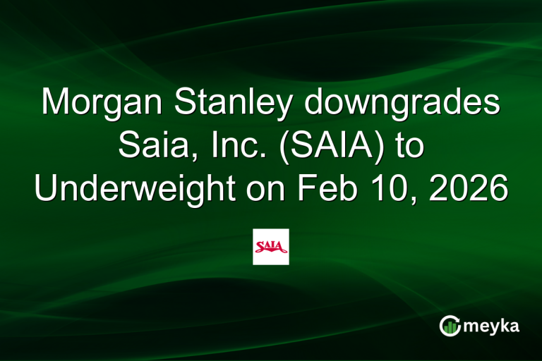Morgan Stanley downgrades Saia, Inc. (SAIA) to Underweight on Feb 10, 2026