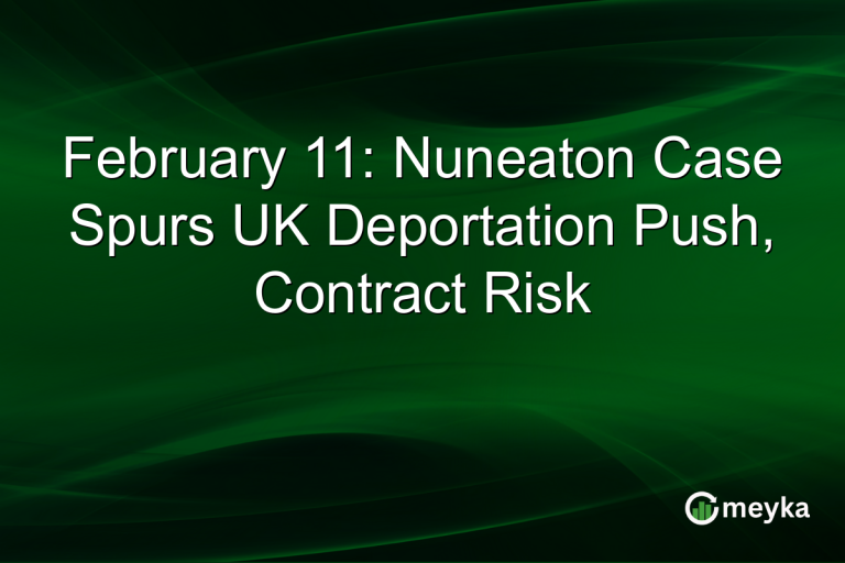 February 11: Nuneaton Case Spurs UK Deportation Push, Contract Risk