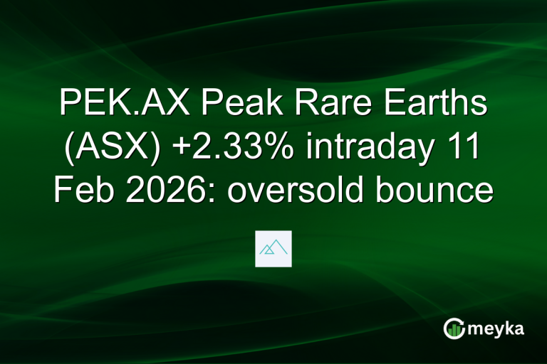PEK.AX Peak Rare Earths (ASX) +2.33% intraday 11 Feb 2026: oversold bounce