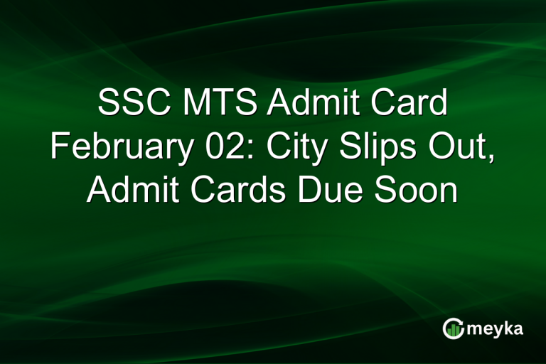 SSC MTS Admit Card February 02: City Slips Out, Admit Cards Due Soon