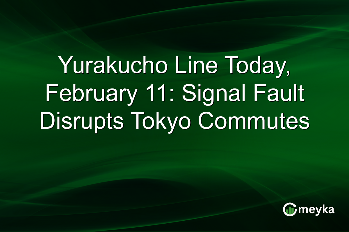 Yurakucho Line Today, February 11: Signal Fault Disrupts Tokyo Commutes