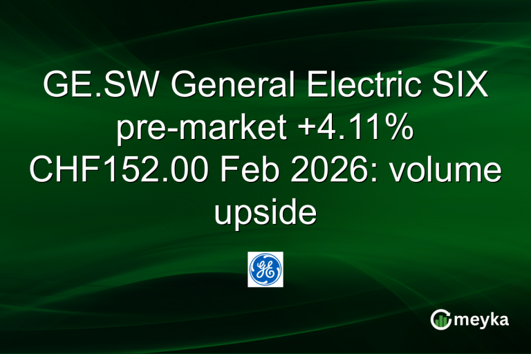 GE.SW General Electric SIX pre-market +4.11% CHF152.00 Feb 2026: volume upside