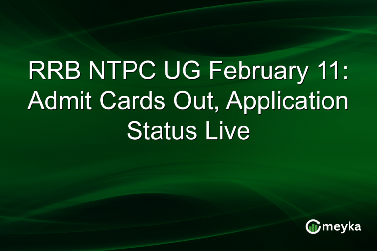 RRB NTPC UG February 11: Admit Cards Out, Application Status Live