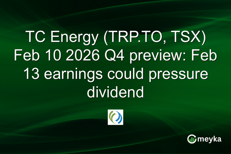 TC Energy (TRP.TO, TSX) Feb 10 2026 Q4 preview: Feb 13 earnings could pressure dividend