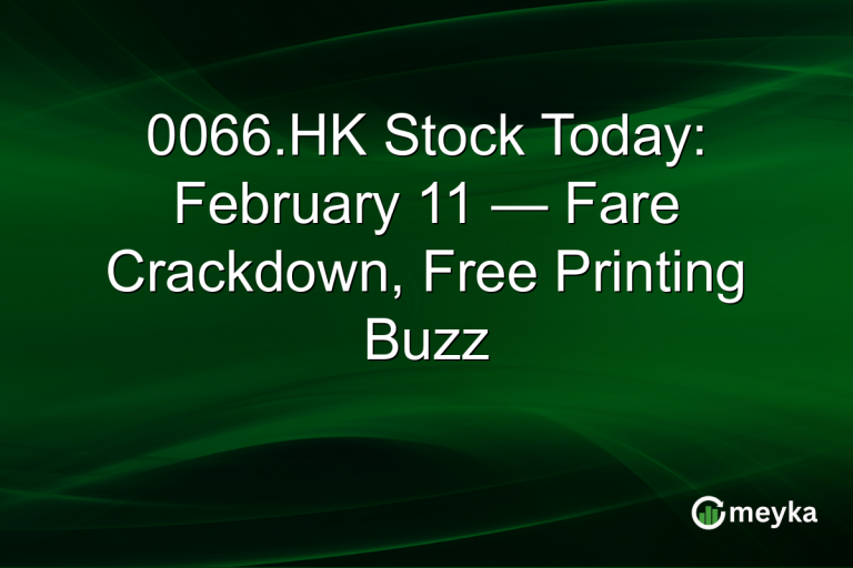 0066.HK Stock Today: February 11 — Fare Crackdown, Free Printing Buzz