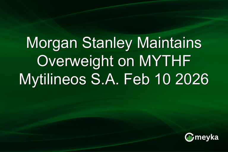 Morgan Stanley Maintains Overweight on MYTHF Mytilineos S.A. Feb 10 2026