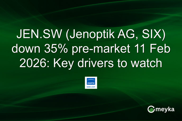 JEN.SW (Jenoptik AG, SIX) down 35% pre-market 11 Feb 2026: Key drivers to watch