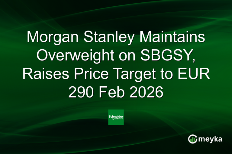 Morgan Stanley Maintains Overweight on SBGSY, Raises Price Target to EUR 290 Feb 2026