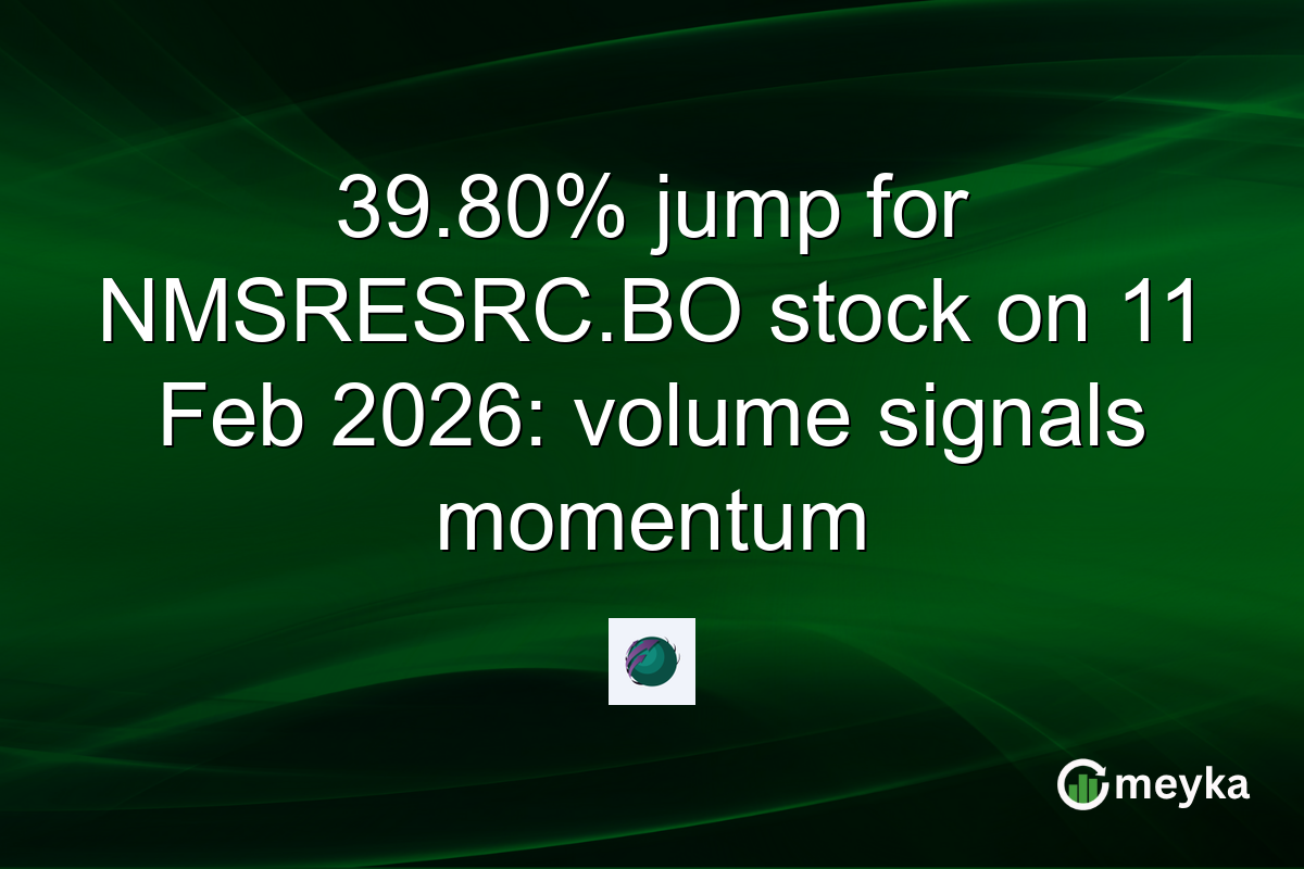 39.80% jump for NMSRESRC.BO stock on 11 Feb 2026: volume signals momentum