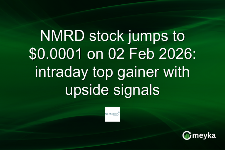 NMRD stock jumps to $0.0001 on 02 Feb 2026: intraday top gainer with upside signals