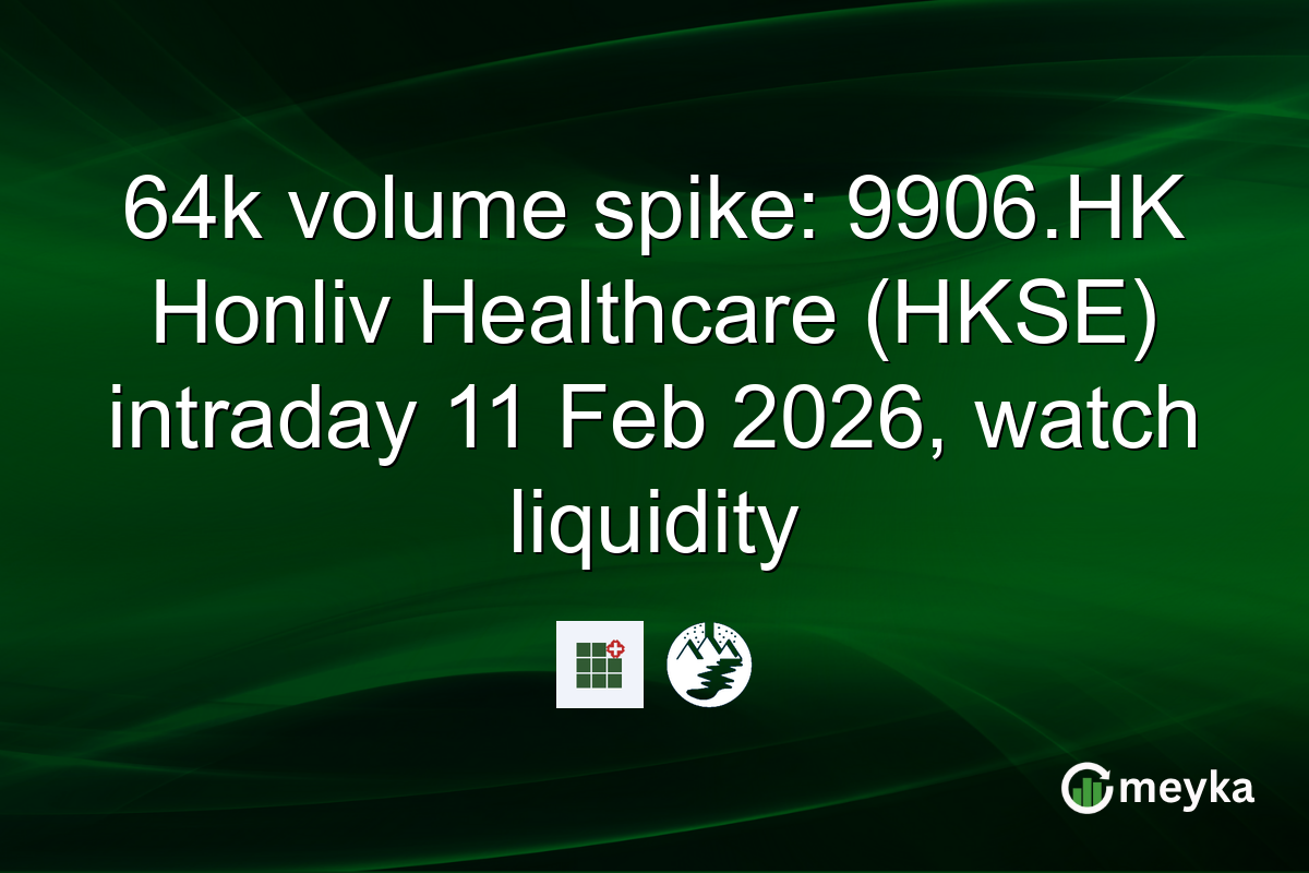 64k volume spike: 9906.HK Honliv Healthcare (HKSE) intraday 11 Feb 2026, watch liquidity