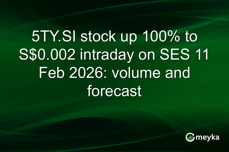 5TY.SI stock up 100% to S$0.002 intraday on SES 11 Feb 2026: volume and forecast