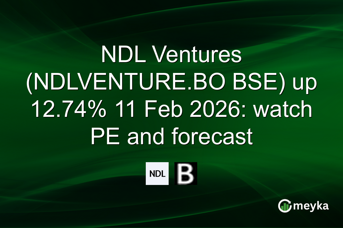 NDL Ventures (NDLVENTURE.BO BSE) up 12.74% 11 Feb 2026: watch PE and forecast
