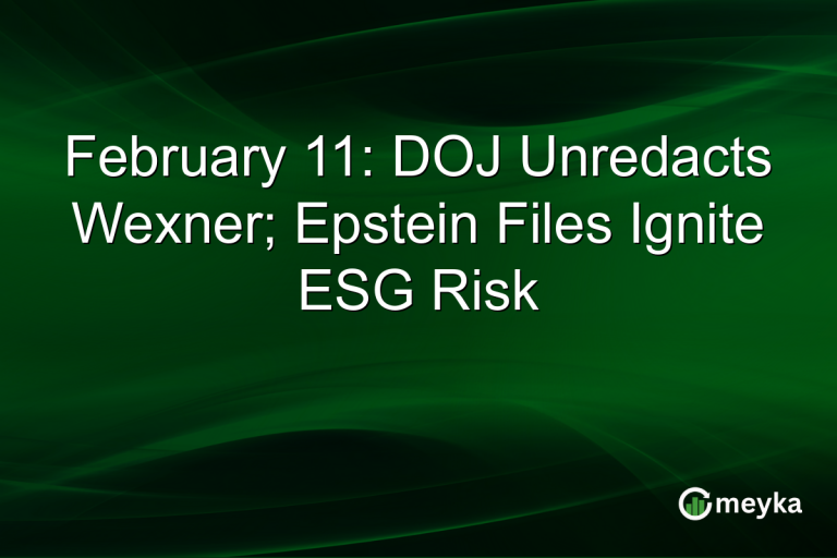 February 11: DOJ Unredacts Wexner; Epstein Files Ignite ESG Risk