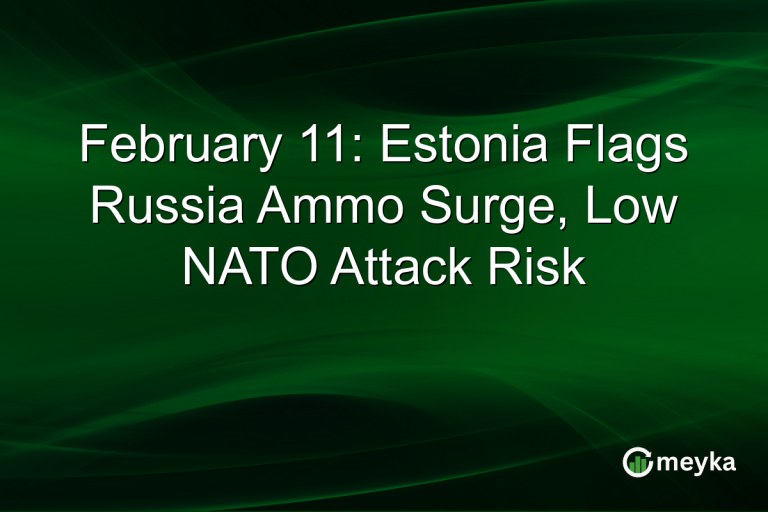 February 11: Estonia Flags Russia Ammo Surge, Low NATO Attack Risk