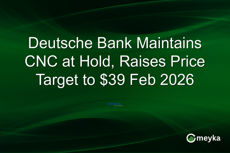 Deutsche Bank Maintains CNC at Hold, Raises Price Target to $39 Feb 2026