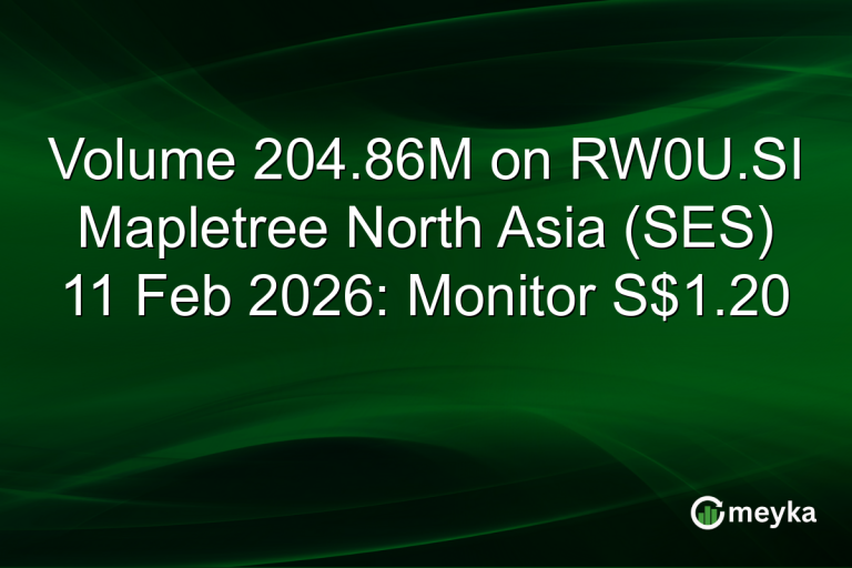 Volume 204.86M on RW0U.SI Mapletree North Asia (SES) 11 Feb 2026: Monitor S$1.20