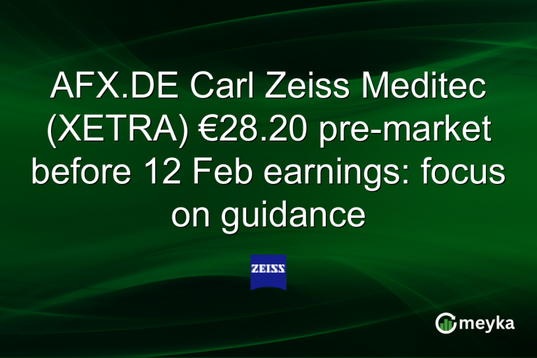 AFX.DE Carl Zeiss Meditec (XETRA) €28.20 pre-market before 12 Feb earnings: focus on guidance