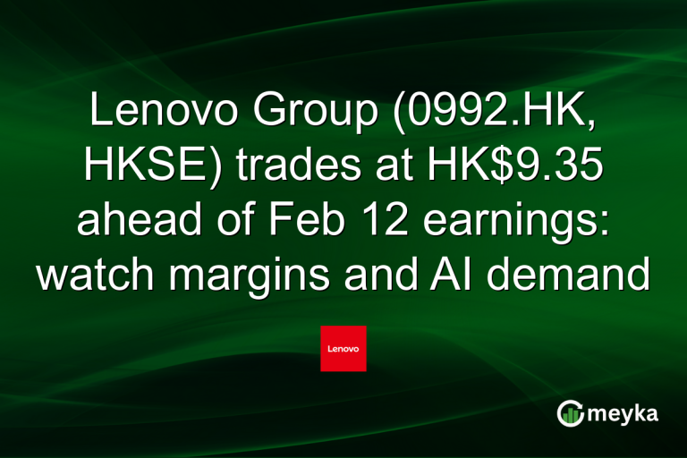 Lenovo Group (0992.HK, HKSE) trades at HK$9.35 ahead of Feb 12 earnings: watch margins and AI demand