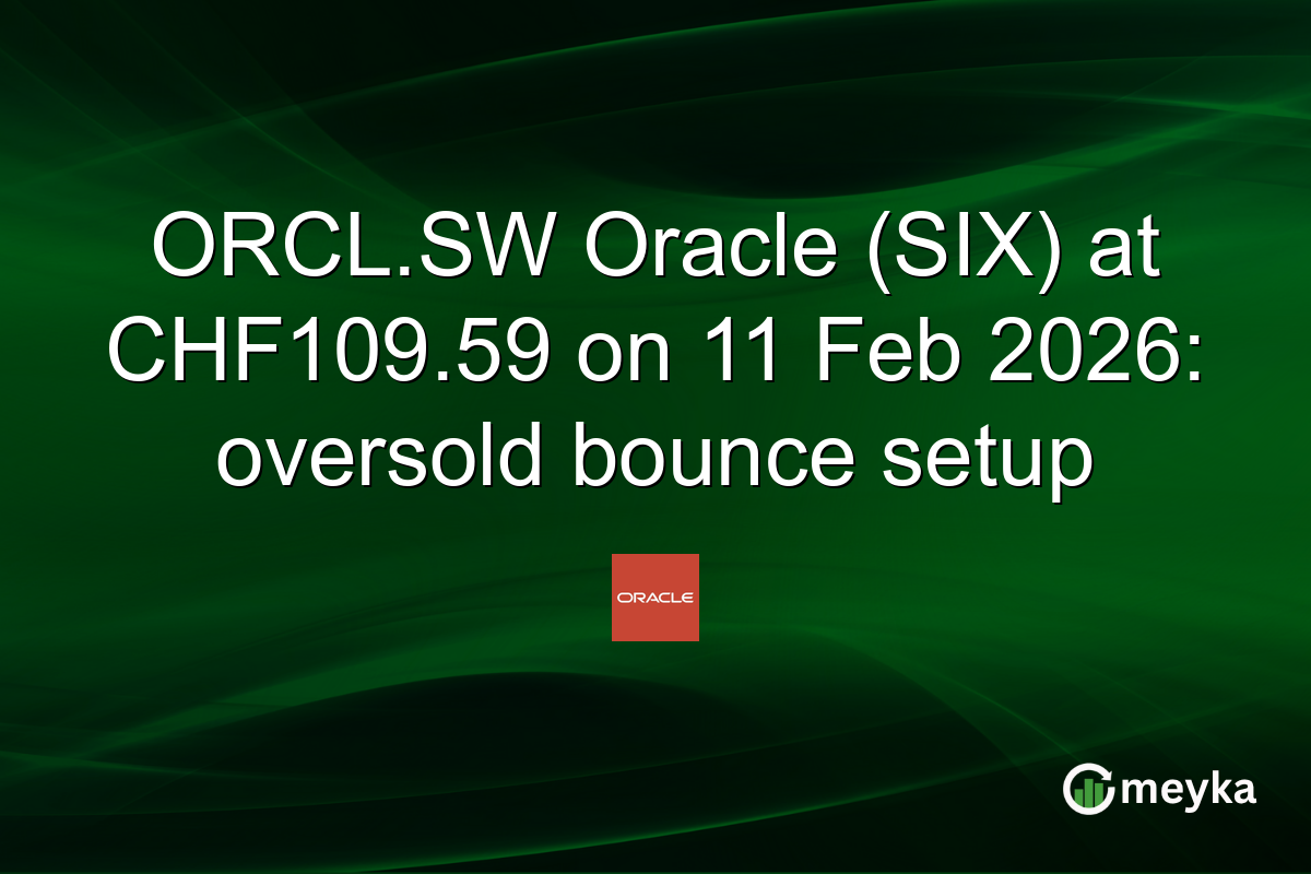 ORCL.SW Oracle (SIX) at CHF109.59 on 11 Feb 2026: oversold bounce setup
