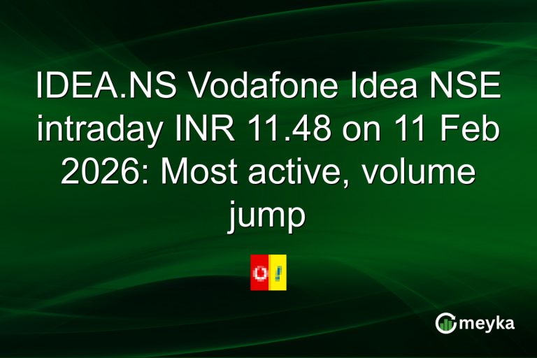 IDEA.NS Vodafone Idea NSE intraday INR 11.48 on 11 Feb 2026: Most active, volume jump