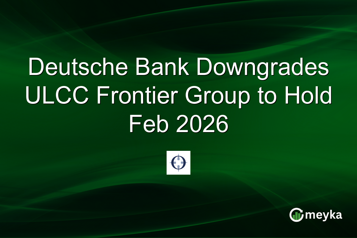 Deutsche Bank Downgrades ULCC Frontier Group to Hold Feb 2026