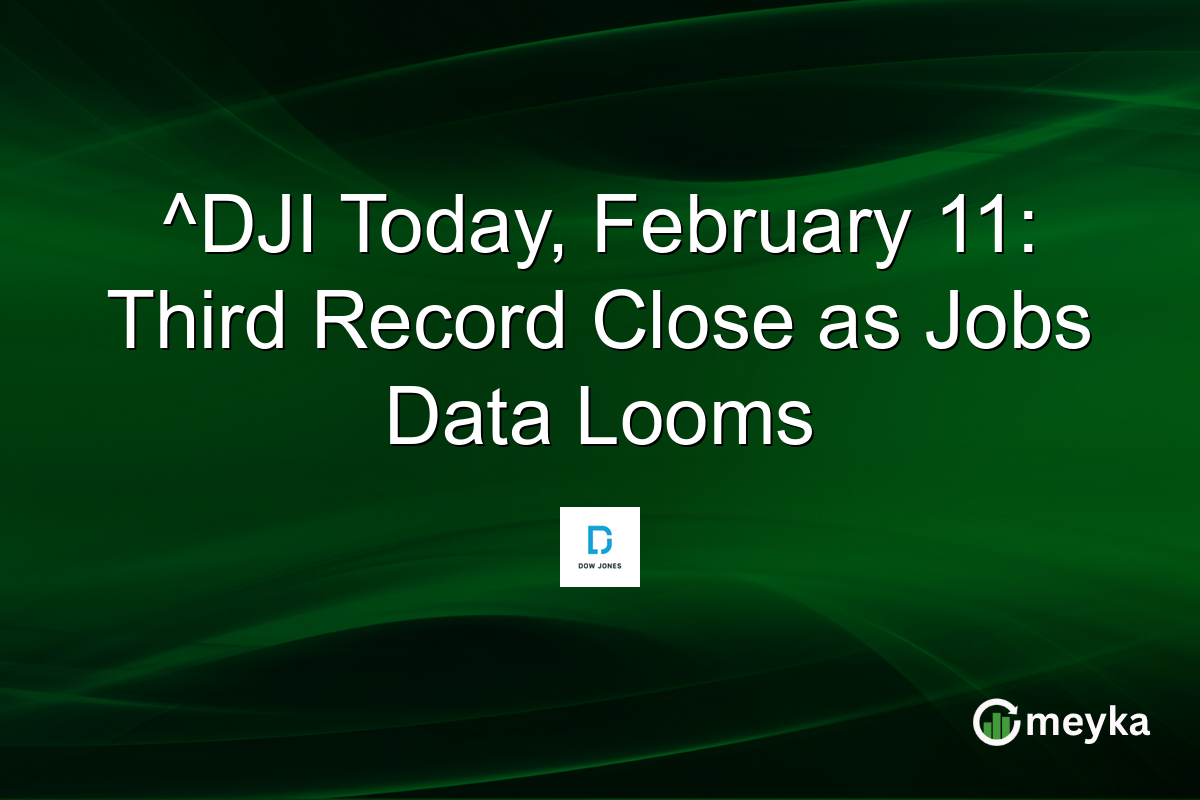 ^DJI Today, February 11: Third Record Close as Jobs Data Looms