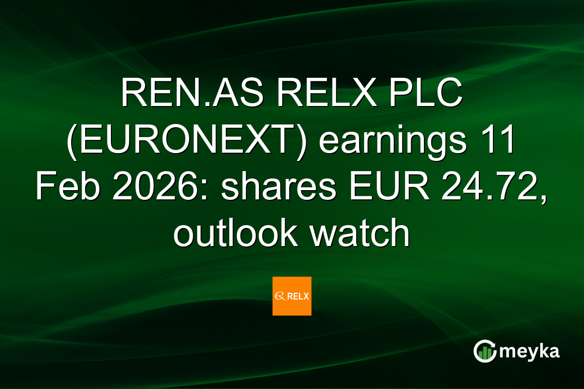 REN.AS RELX PLC (EURONEXT) earnings 11 Feb 2026: shares EUR 24.72, outlook watch