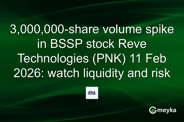 3,000,000-share volume spike in BSSP stock Reve Technologies (PNK) 11 Feb 2026: watch liquidity and risk