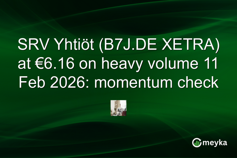 SRV Yhtiöt (B7J.DE XETRA) at €6.16 on heavy volume 11 Feb 2026: momentum check
