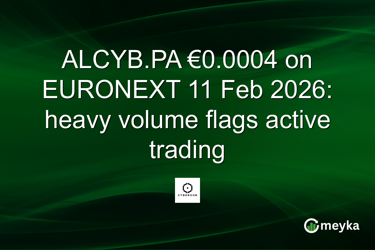 ALCYB.PA €0.0004 on EURONEXT 11 Feb 2026: heavy volume flags active trading