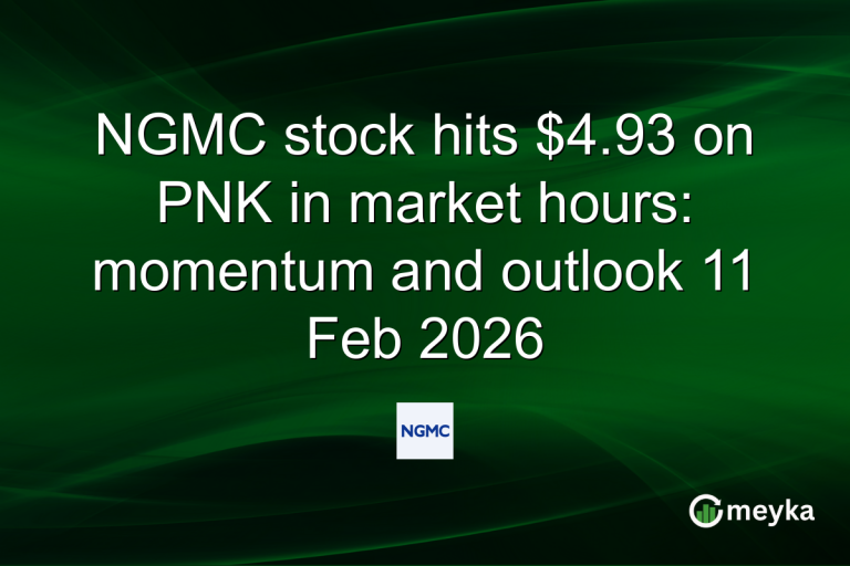 NGMC stock hits $4.93 on PNK in market hours: momentum and outlook 11 Feb 2026