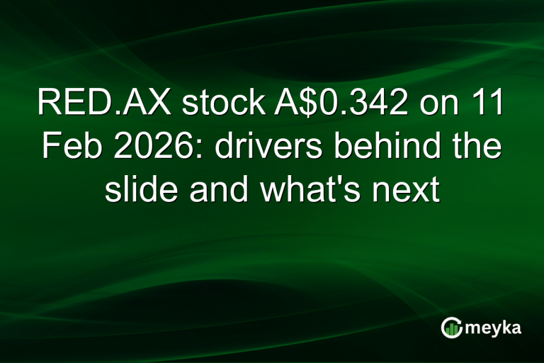 RED.AX stock A$0.342 on 11 Feb 2026: drivers behind the slide and what's next