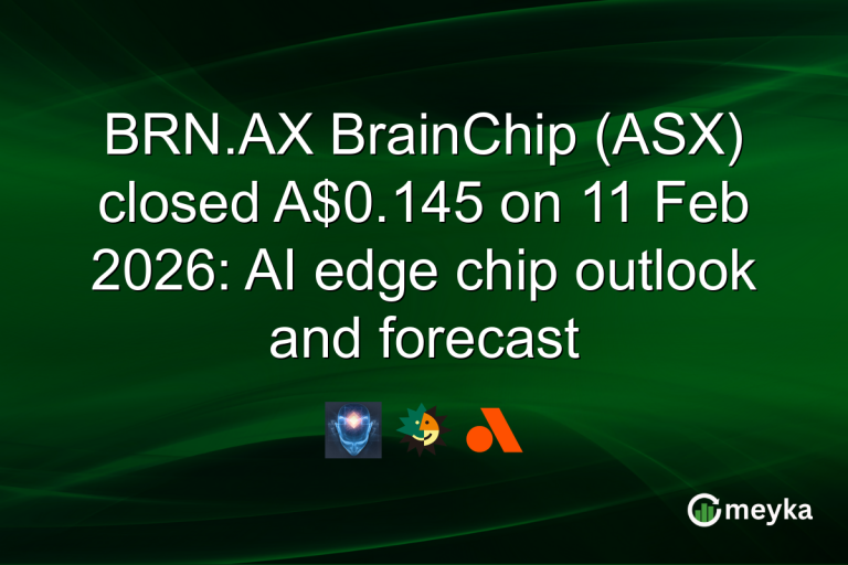 BRN.AX BrainChip (ASX) closed A$0.145 on 11 Feb 2026: AI edge chip outlook and forecast