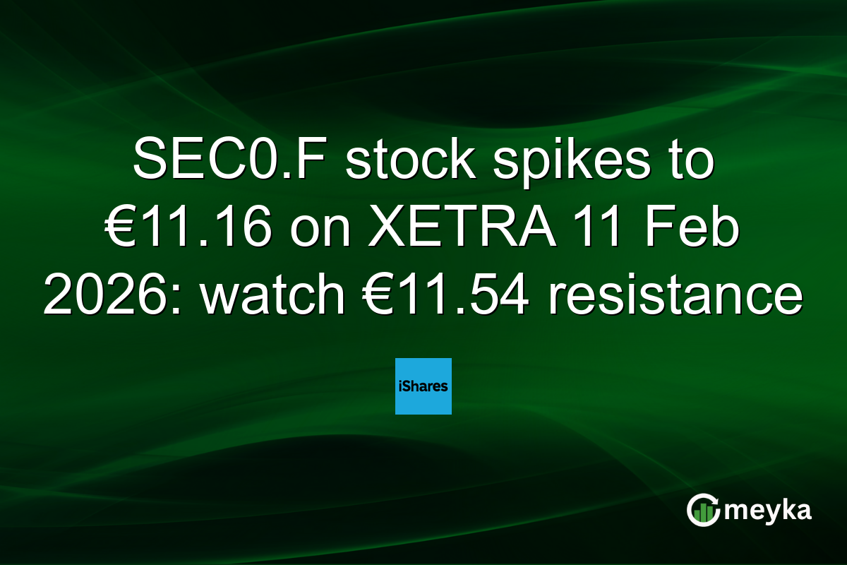 SEC0.F stock spikes to €11.16 on XETRA 11 Feb 2026: watch €11.54 resistance