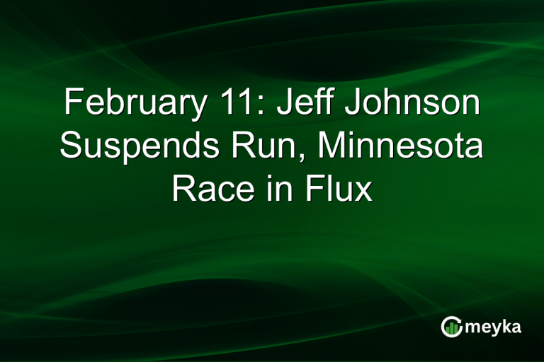 February 11: Jeff Johnson Suspends Run, Minnesota Race in Flux